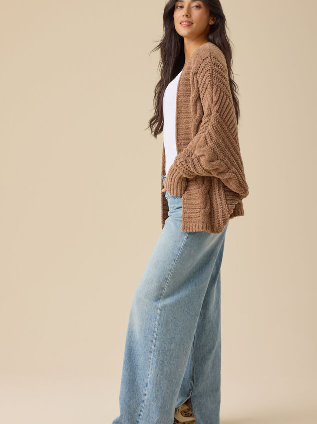 Luna Open Front Cardigan Detail 3 - TULLABEE