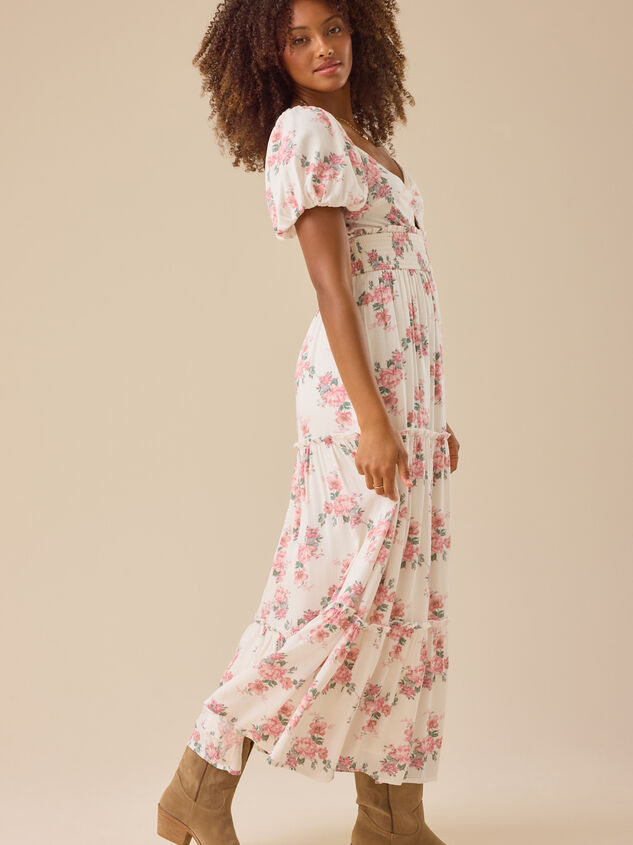 Nalia Floral Maxi Dress Detail 5 - TULLABEE