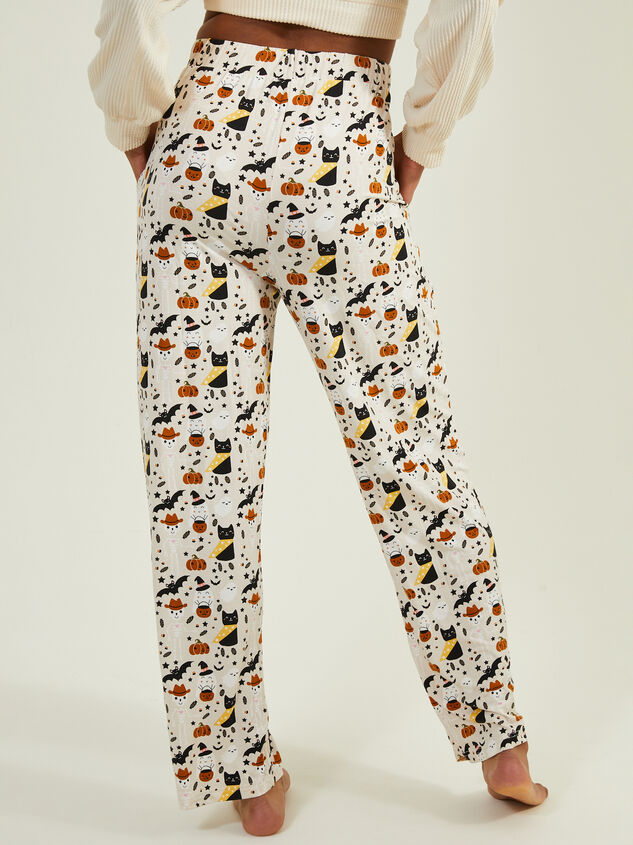 Spooky Cutie Adult Lounge Pants Detail 5 - TULLABEE