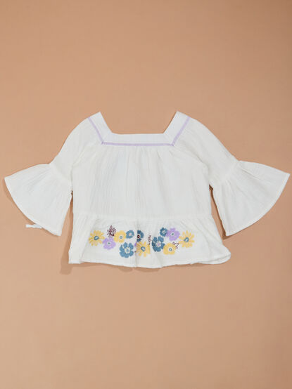 Connie Floral Top and Pants Toddler Set - TULLABEE