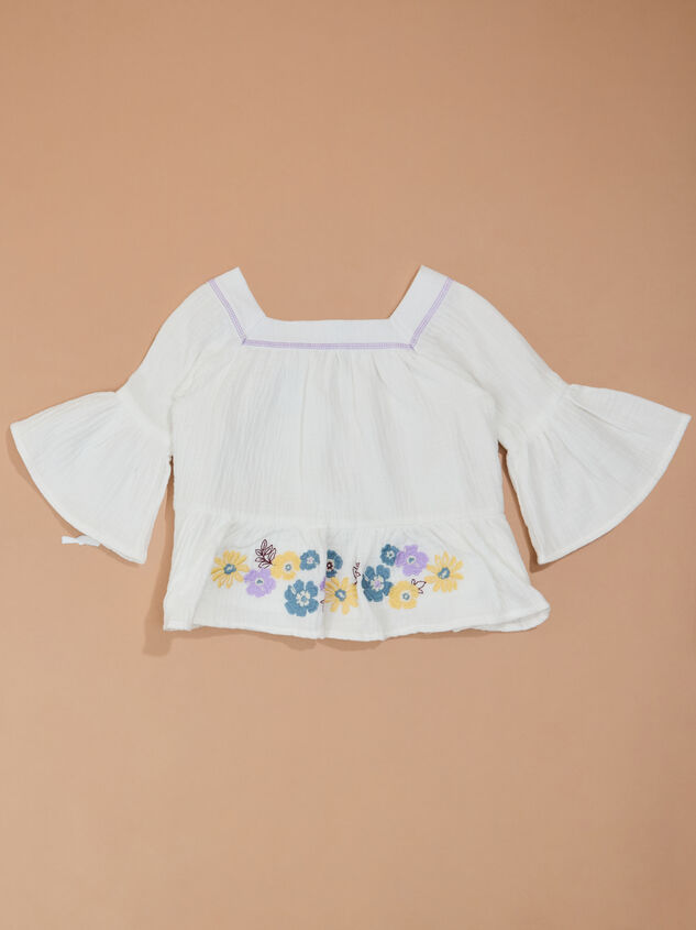 Connie Floral Top and Pants Toddler Set Detail 2 - TULLABEE
