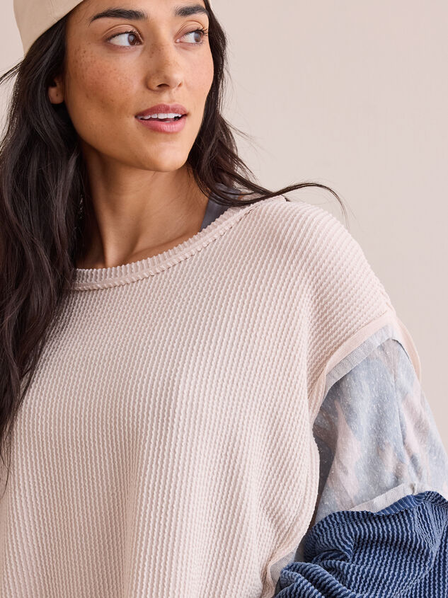 Free Feeling Rib Pullover Detail 3 - TULLABEE