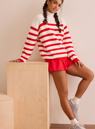 Studio Stride Mockneck Sweater Detail 5 - TULLABEE