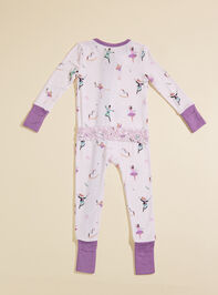 Nutcracker Ballet Ruffle Sleeper Detail 3 - TULLABEE