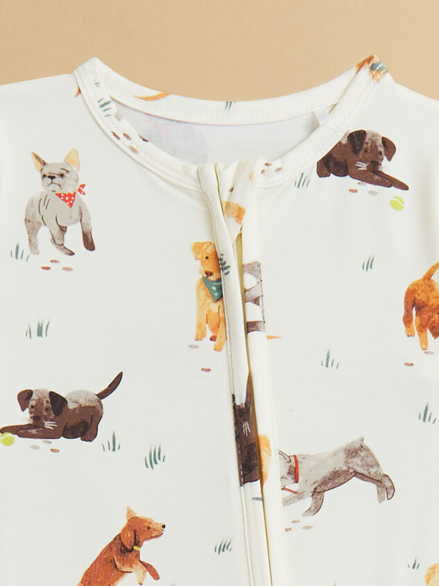 Playful Pups Footie Detail 2 - TULLABEE