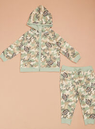 Camo Kickoff Hoodie and Jogger Set - TULLABEE