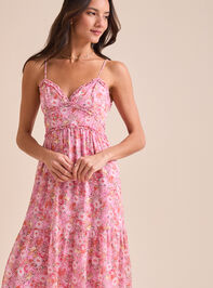 Kezia Floral Maxi Dress Detail 2 - TULLABEE