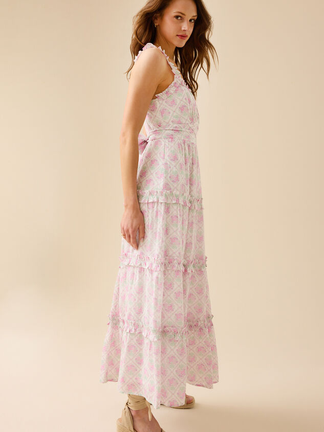 Relani Floral Maxi Dress Detail 3 - TULLABEE