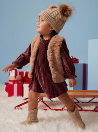 Geneva Fur Vest by MudPie - TULLABEE