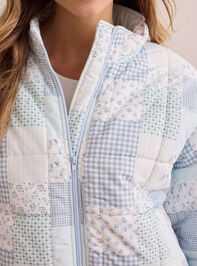 Comfort Patchwork Quilted Puffer Detail 2 - TULLABEE