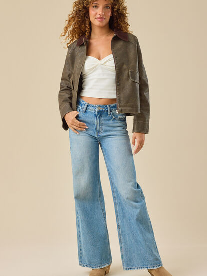 Everleigh Leather Barn Jacket - TULLABEE