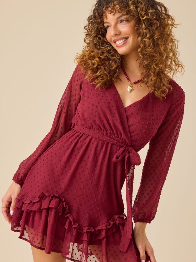 Sabine Ruffle Trim Mini Dress - TULLABEE