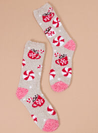Peppermint Mocha Cozy Socks - TULLABEE