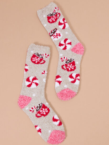 Peppermint Mocha Cozy Socks - TULLABEE