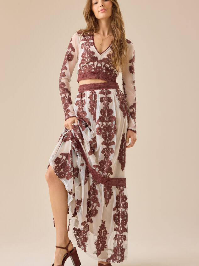 Arissa Floral Embroidered Top Detail 2 - TULLABEE