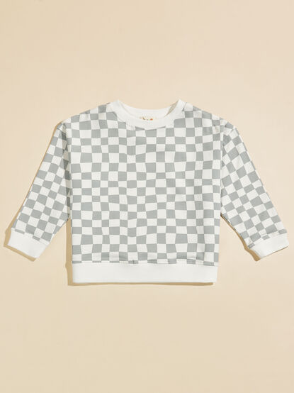 Avery Checkered Sweatshirt - TULLABEE