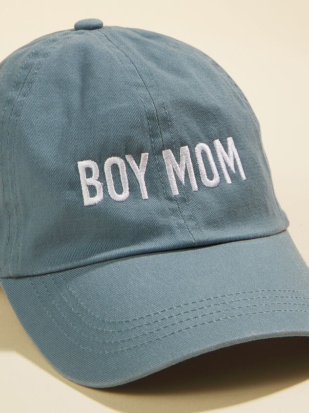 Boy Mom Baseball Hat Detail 3 - TULLABEE