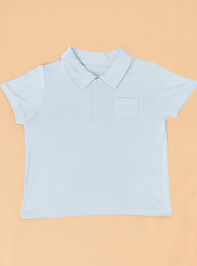 Mason Polo and Short Baby Set Detail 2 - TULLABEE