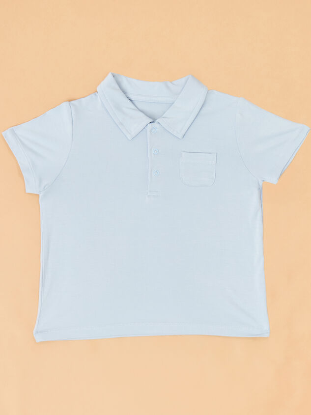 Mason Polo and Short Baby Set Detail 2 - TULLABEE