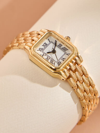 Square Face Link Watch - TULLABEE