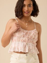 Anastasia Floral Tank Top Detail 4 - TULLABEE