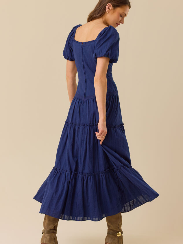 Talla Drop Waist Maxi Dress Detail 4 - TULLABEE