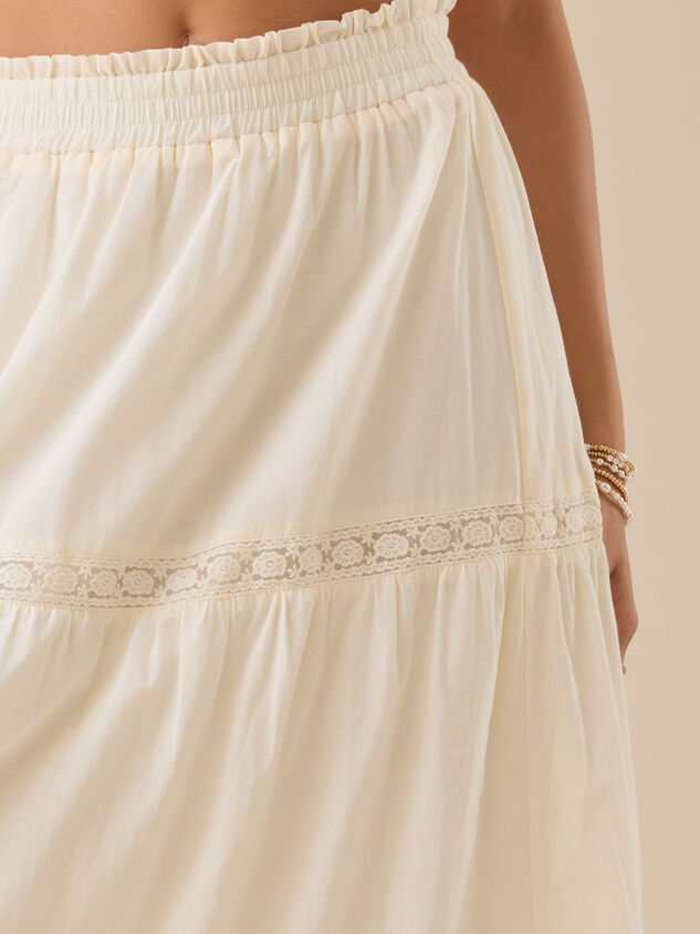 Kait Lace Midi Skirt Detail 5 - TULLABEE