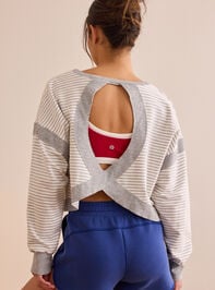 Northview Striped Long Sleeve Tee Detail 5 - TULLABEE