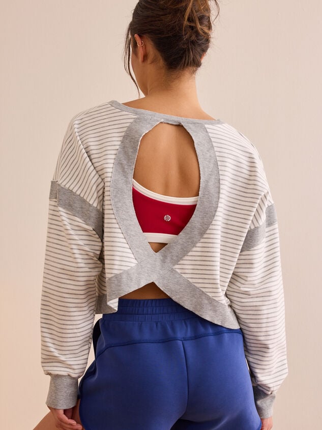 Northview Striped Long Sleeve Tee Detail 5 - TULLABEE