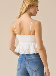 Kendall Crochet Babydoll Top Detail 4 - TULLABEE