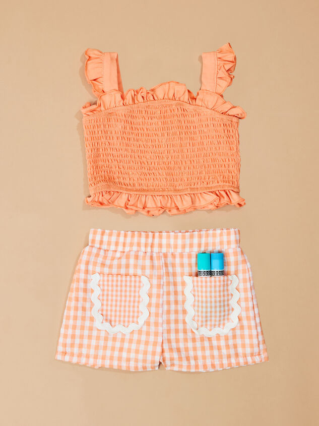 Clementine Top and Gingham Short Set - TULLABEE