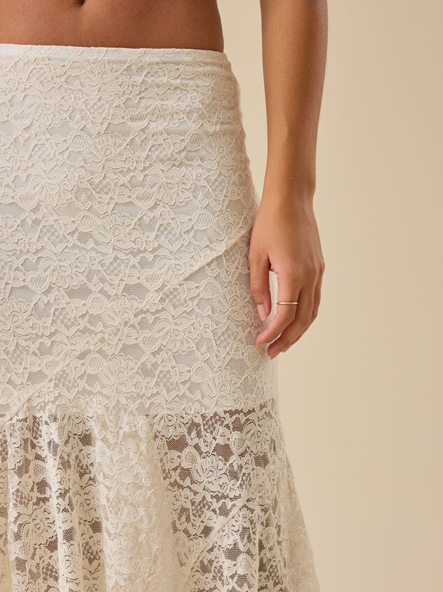 Faith Midi Lace Skirt Detail 3 - TULLABEE
