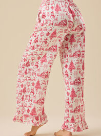 Kamila Satin Toile Sleep Pant Detail 5 - TULLABEE