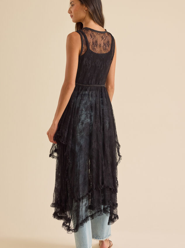 Solana Lace Ruffle Kimono Detail 5 - TULLABEE