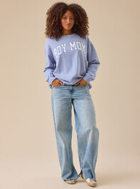 Boy Mom Graphic Sweatshirt Detail 3 - TULLABEE