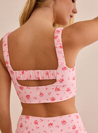 Serves Up Floral Sports Bra Detail 5 - TULLABEE