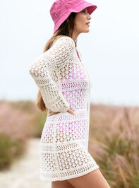 Tide Crochet Dress Coverup Detail 2 - TULLABEE