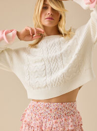 Millie Bow Sleeve Sweater Detail 2 - TULLABEE
