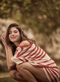 Lax Striped Sweater Top - TULLABEE