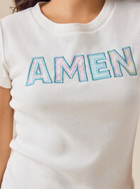 Amen Baby Tee Detail 2 - TULLABEE