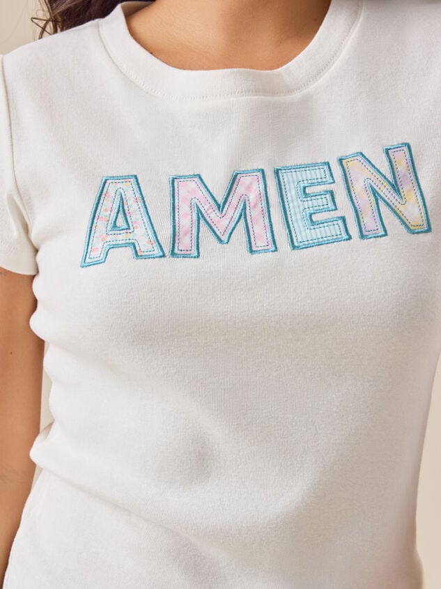 Amen Baby Tee Detail 2 - TULLABEE