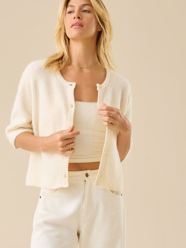 Greda Boxy Button Up Sweater - TULLABEE