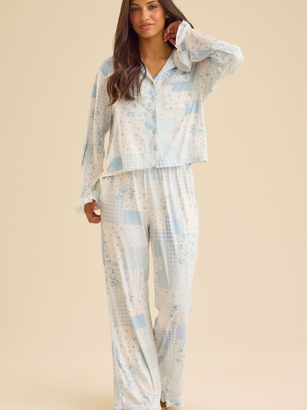 Junia Patchwork Sleep Top Detail 3 - TULLABEE