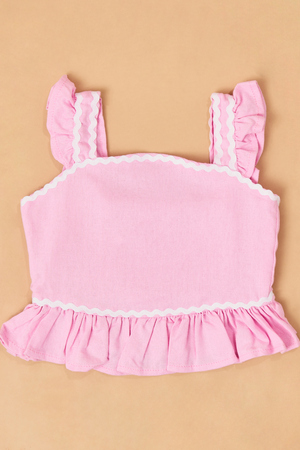 Tylee Ric Rac Top and Shorts Set - Altar'd State - 