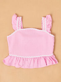 Tylee Ric Rac Top and Shorts Set Detail 3 - TULLABEE