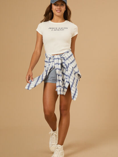 Jesus Saves Baby Tee - TULLABEE