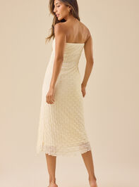 Parker Strapless Textured Mini Dress Detail 3 - TULLABEE