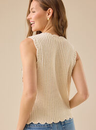 Edie Floral Knit Vest Detail 4 - TULLABEE