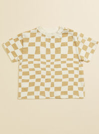 Rhett Toddler Checkered Tee by Rylee + Cru - TULLABEE