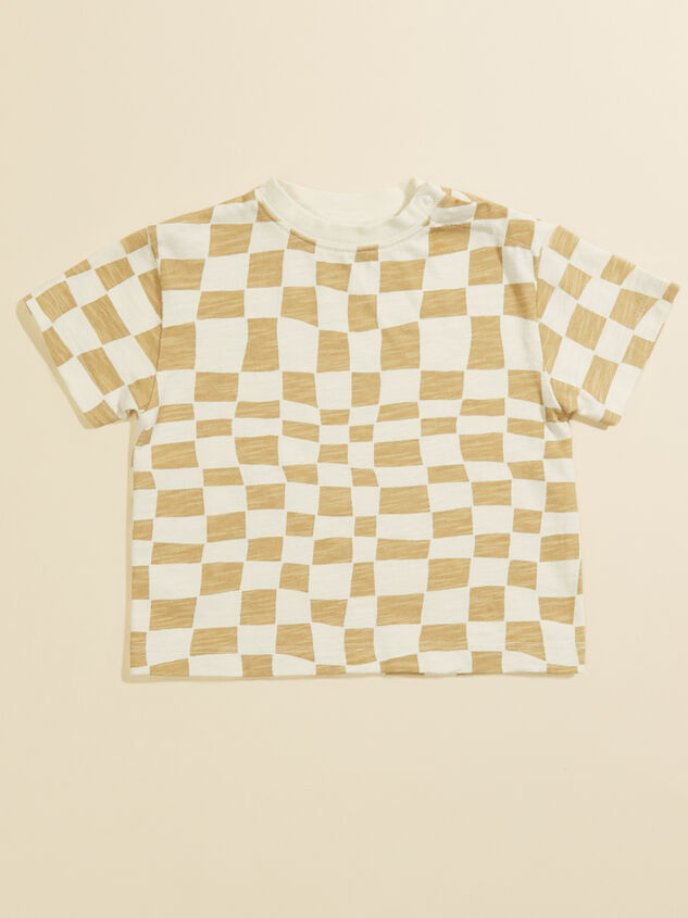 Rhett Toddler Checkered Tee by Rylee + Cru - TULLABEE